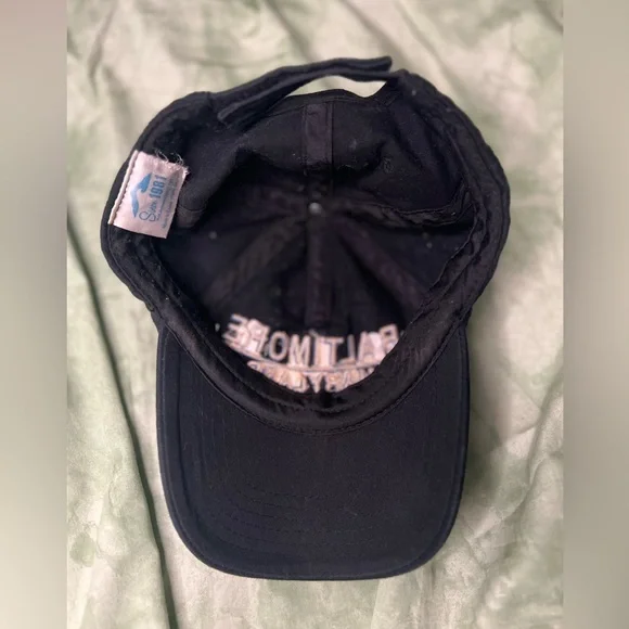 Black Baltimore Maryland Dad Hat - Picture 2 of 5